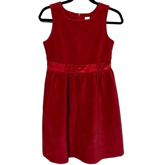 Gap Red Velvet Fit and Flare Dress Size 12 - Picture 5 of 9